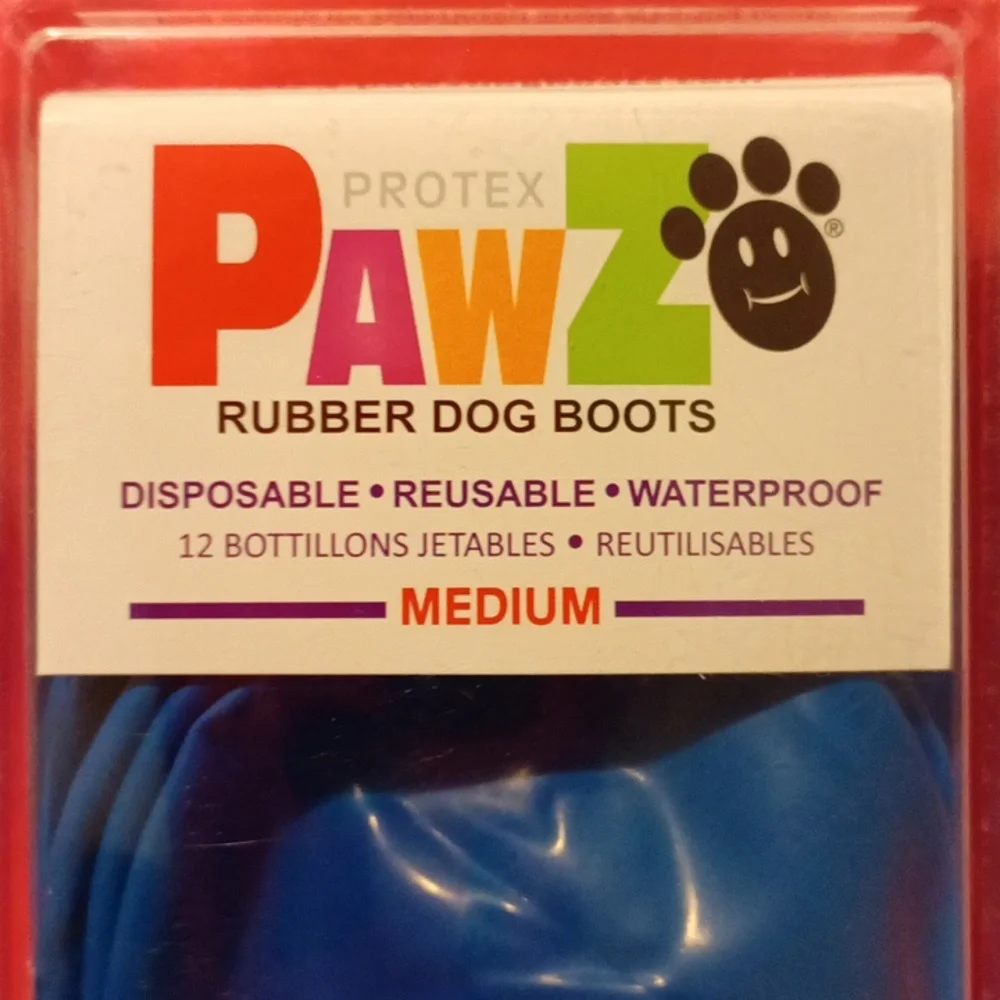 Rubber. Dog. Boots.